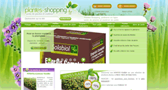 Desktop Screenshot of plantes-shopping.fr