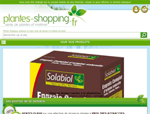 Tablet Screenshot of plantes-shopping.fr